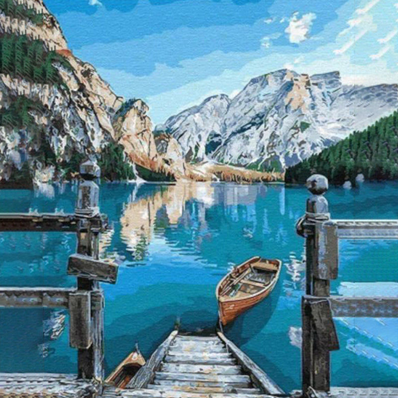 Blauer Wassersee |Diamond Painting