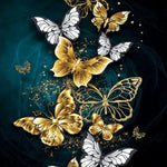 Lade das Bild in den Galerie-Viewer, Goldener Schmetterling|Diamond Painting
