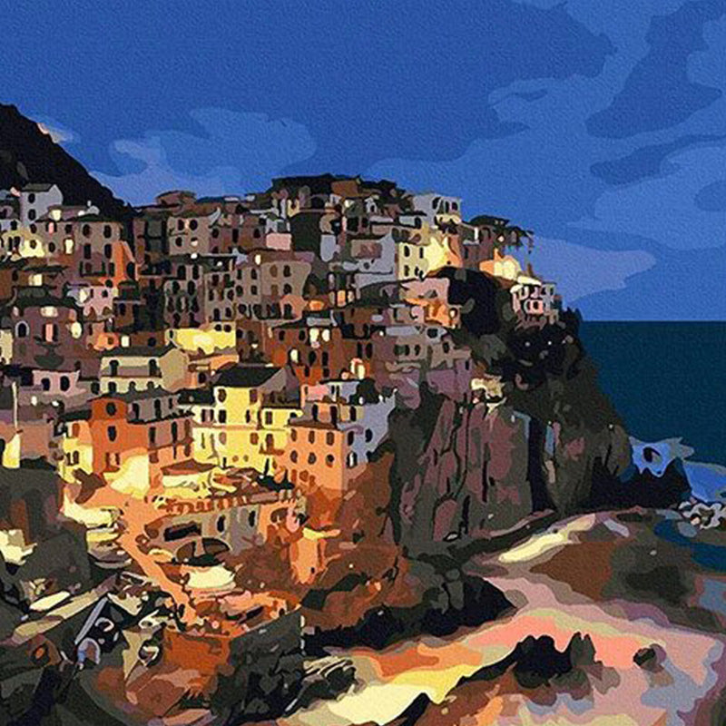 Italien Strandlandschaft|Diamond Painting