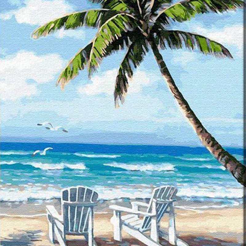 Paradiesische Strandlandschaft|Diamond Painting