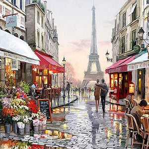 Regen in Paris|Diamond Painting