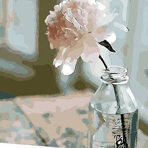 Rose in einer Glasflasche|Diamond Painting