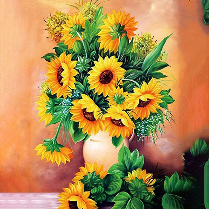 Sonnenblumen in einer Vase|Diamond Painting