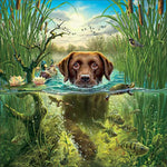 Lade das Bild in den Galerie-Viewer, Schwimmhund|Diamond Painting
