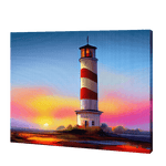 Lade das Bild in den Galerie-Viewer, Herbst-Sonnenuntergang Leuchtturm|Diamond Painting
