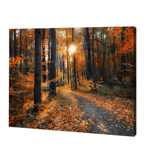 Herbstbäume im Dschungel|Diamond Painting