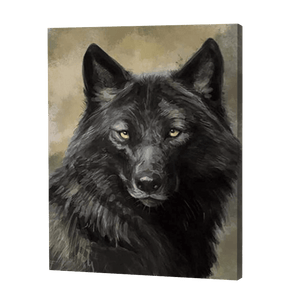 Schwarzer Wolf|Diamond Painting