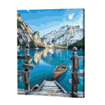 Lade das Bild in den Galerie-Viewer, Blauer Wassersee |Diamond Painting
