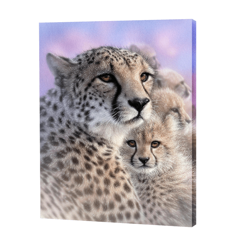 Gepard Mutter Liebe|Diamond Painting