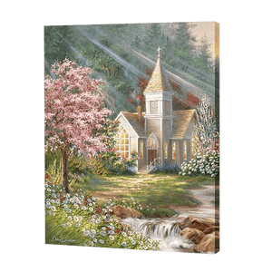 Kirche mit Aussicht|Diamond Painting