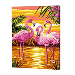 Lade das Bild in den Galerie-Viewer, Flamingo im Sonnenuntergang|Diamond Painting
