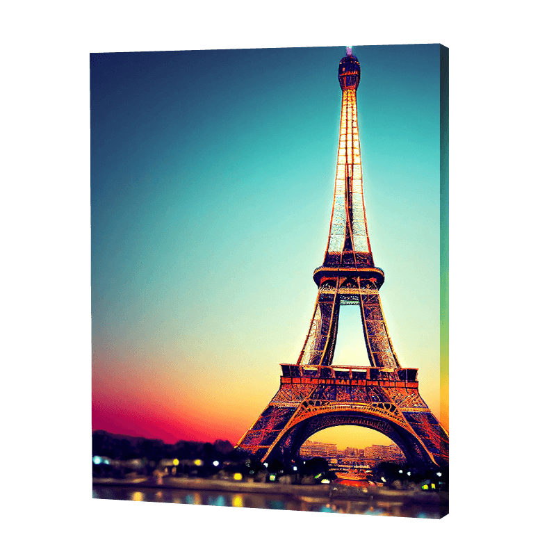 Mitternachts-Eiffelturm|Diamond Painting