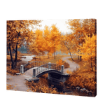 Lade das Bild in den Galerie-Viewer, Orangenbäume und Brücke|Diamond Painting
