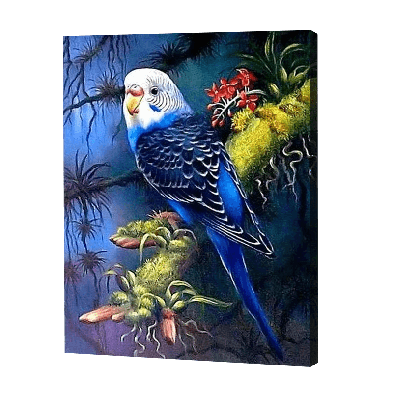 Papagei bei Nacht|Diamond Painting