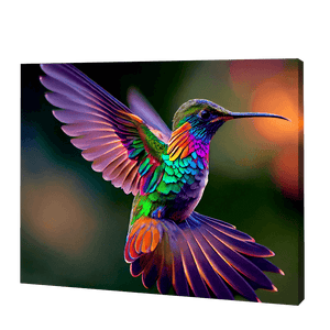 Regenbogen-Kolibri|Diamond Painting