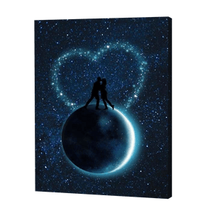 Romantik über den Mond|Diamond Painting