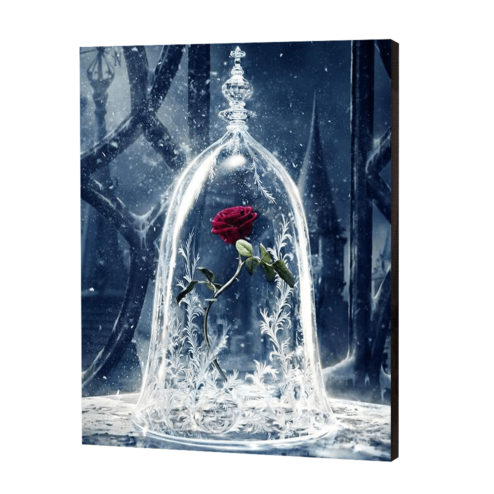 Die verzauberte Rose|Diamond Painting