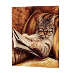 Lade das Bild in den Galerie-Viewer, Die schlaue Katze|Diamond Painting
