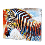 Lade das Bild in den Galerie-Viewer, Buntes Zebra|Diamond Painting
