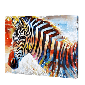 Buntes Zebra|Diamond Painting